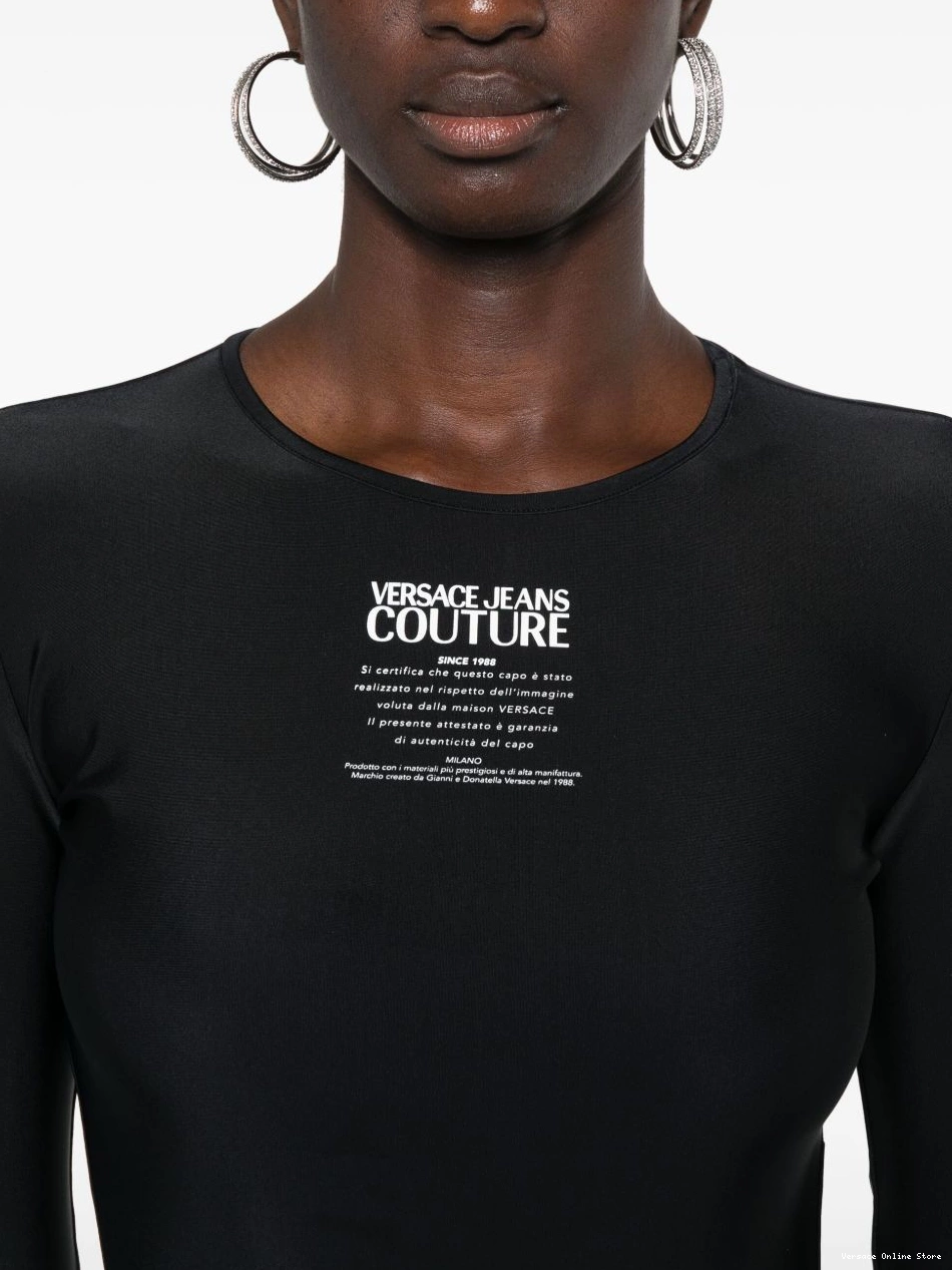 Cheap Jeans Warranty-logo bodysuit Women Couture Versace 0813
